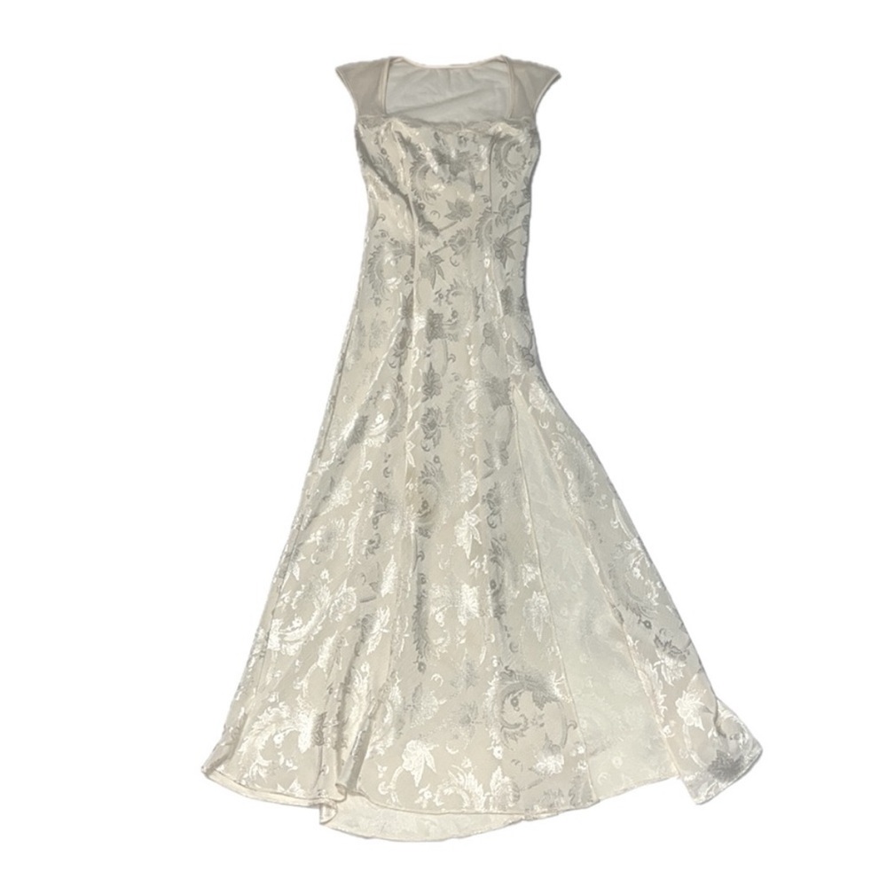 Rare Vintage Bridal Bride Victoria’s Secret Satin Long Maxi Nightgown Slip Dress
